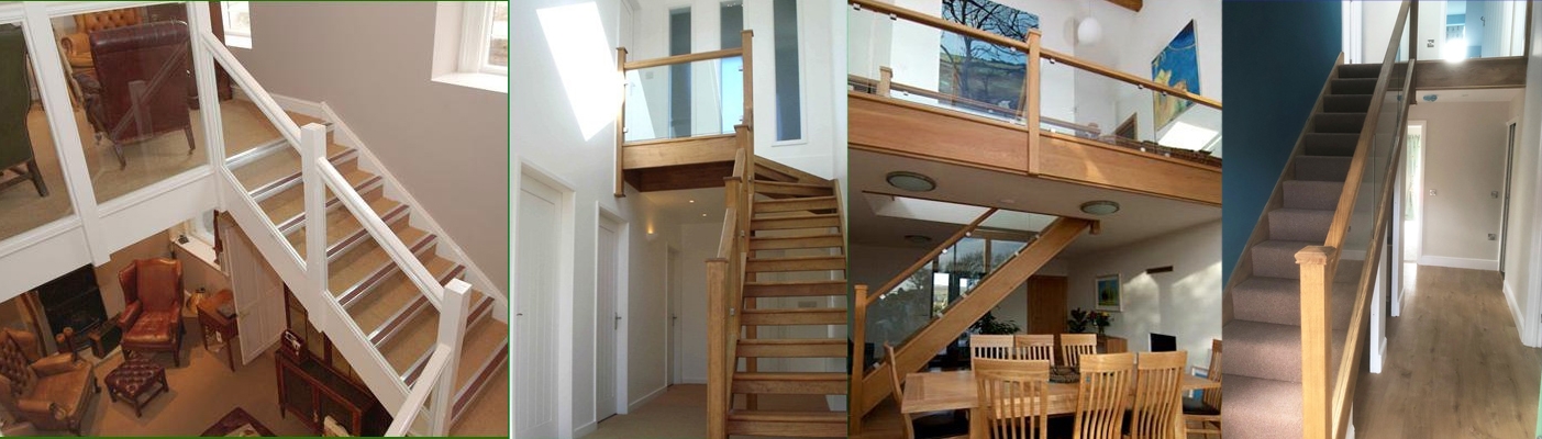 Balustrade for staircases, landing, and balconies with glass panelling