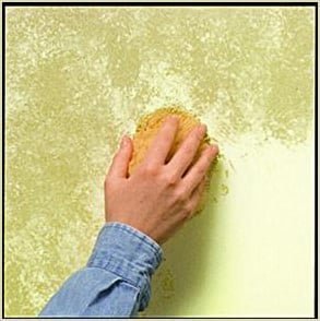 paint finishes - sponging