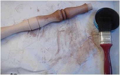 paint finishes - wax brushing