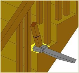 twist spindle to fee dowel joint