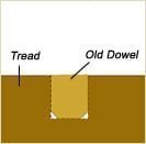 if the old dowel breaks
