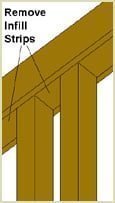 remove infill strip